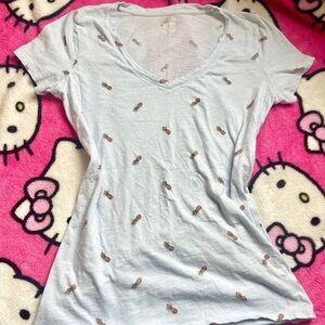 PINK Victoria's Secret Sky Blue Tee